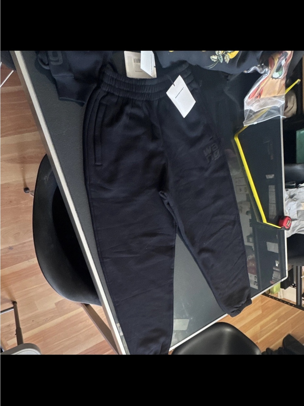 Alexander Wang Kids Black Jogger Sweatpants
